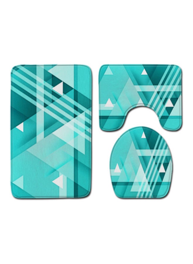 Beauenty 3-Piece Bath Mat Accessory Set Multicolour 75x45cm - Image 1