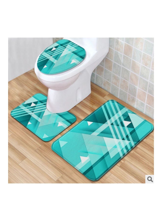 Beauenty 3-Piece Bath Mat Accessory Set Multicolour 75x45cm - Image 2
