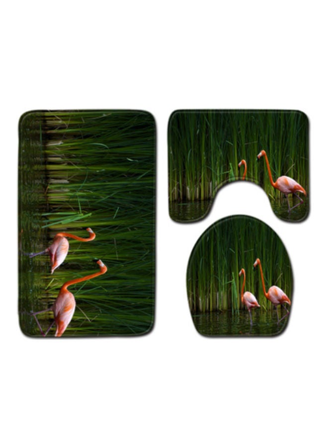 Beauenty 3-Piece Bath Mat Accessory Set Multicolour 75x45cm - Image 1