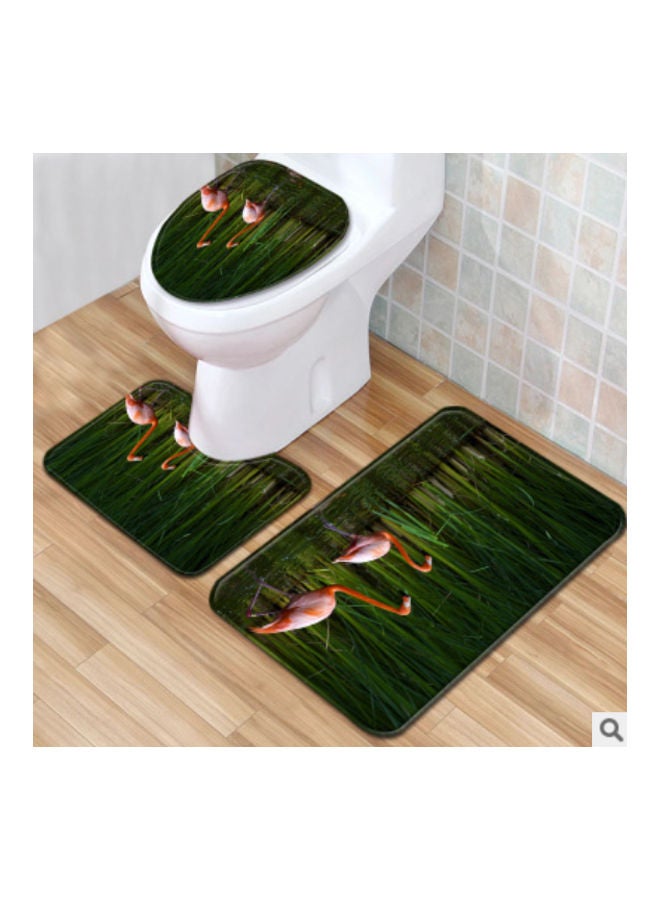 Beauenty 3-Piece Bath Mat Accessory Set Multicolour 75x45cm - Image 2