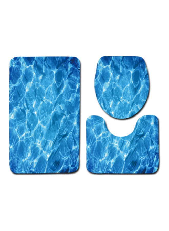 Beauenty 3-Piece Bath Mat Accessory Set Multicolour 75x45cm