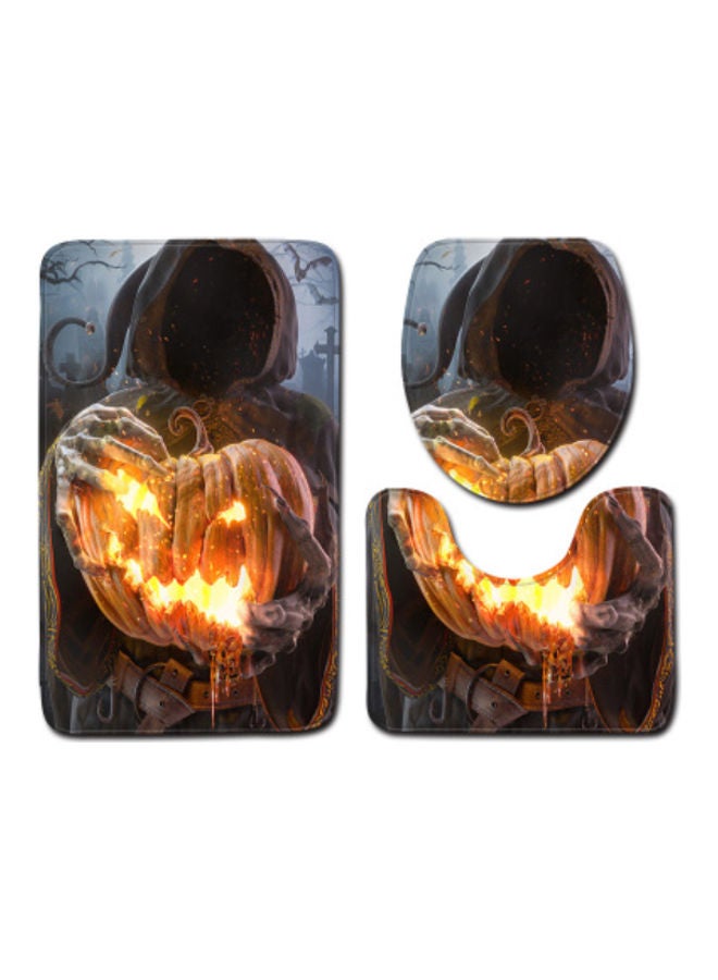 Beauenty 3-Piece Bath Mat Accessory Set Multicolour 75x45cm