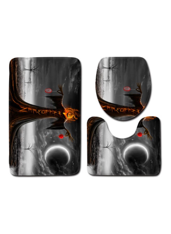 بيوينتي طقم إكسسوار دواسات الحمام من 3 قطع متعدد الألوان 75x45سم - Image 1