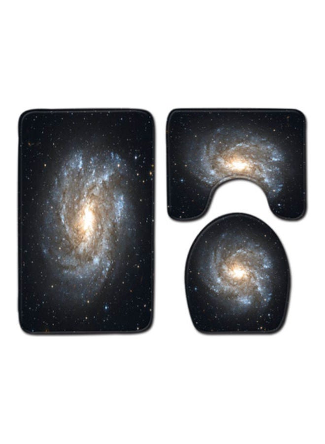 Beauenty 3-Piece Bath Mat Accessory Set Multicolour 75x45cm - Image 1