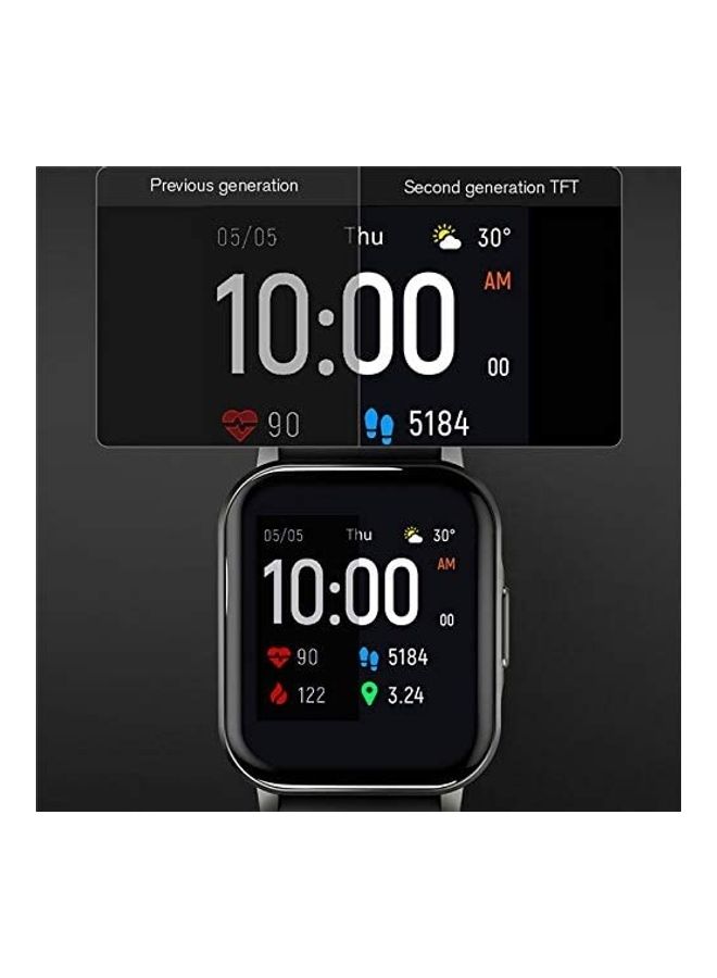 Rock Pow Global Version Smart Watch,Heart Rate Tracker IP68 Waterproof 12 Sport Modes Sleep Management Smart Band Fashion black - Image 2