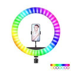 Generic RGB LED USB Selfie Round Ring Light Multicolour  - Image 1