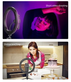 Generic RGB LED USB Selfie Round Ring Light Multicolour  - Image 3