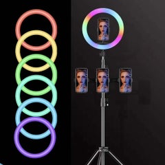 Generic RGB LED USB Selfie Round Ring Light Multicolour  - Image 5