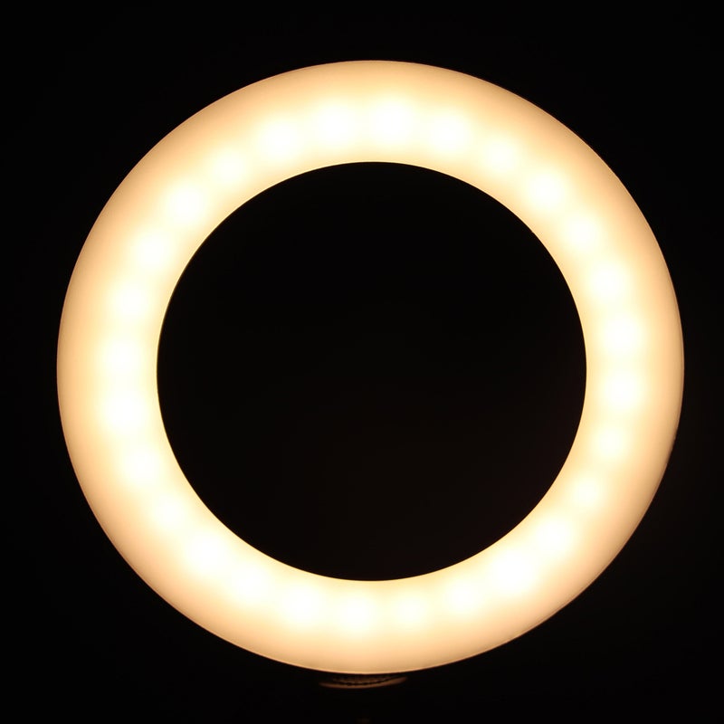 260mm USB Interface Dimmable LED Photography Ring Light Black/White - Image 3