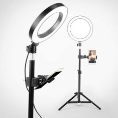 Generic 260mm USB Interface Dimmable LED Photography Ring Light Black/White  - Image 3