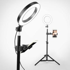 Generic 260mm USB Interface Dimmable LED Photography Ring Light Black/White  - Image 4