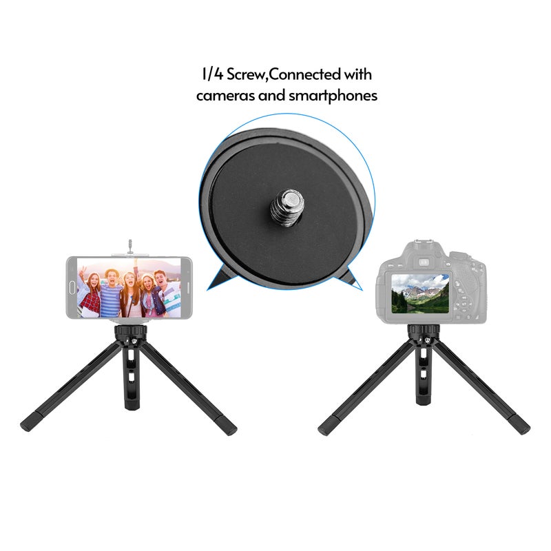 Tabletop Folding Tripod With 1/4" Screw Mount Black  - Image 4