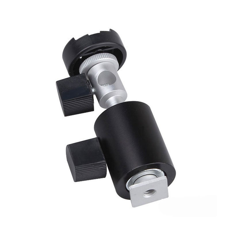 Camera Speedlight Support C-Type Mount Bracket With Ball Head Black  - Image 2