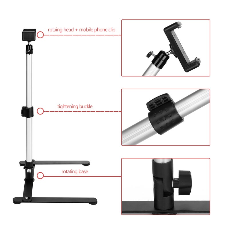 Adjustable Photography Table Monopod Stand Black - Image 3