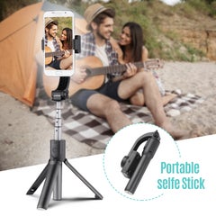 ANDOER 3-In-1 Extendable Gimbal Stabilizer Tripod Stand With Remote Shutter Black  - Image 3