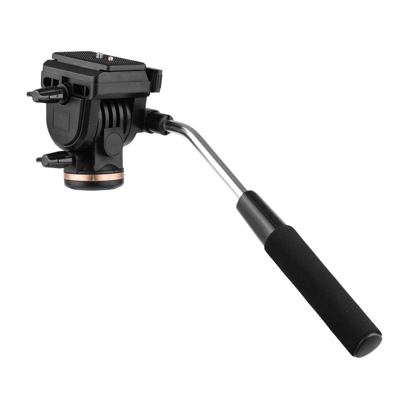 Professional Camera Fluid Pan Head For Nikon/Canon/Sony Black  - Image 2
