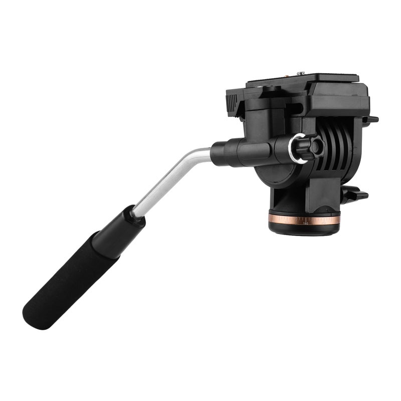 Professional Camera Fluid Pan Head For Nikon/Canon/Sony Black  - Image 4