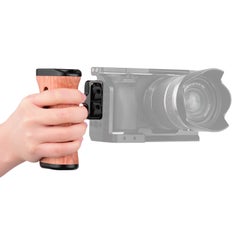 Generic Universal Camera Cage Hand Grip With Cold Shoe Mount Brown  - Image 4