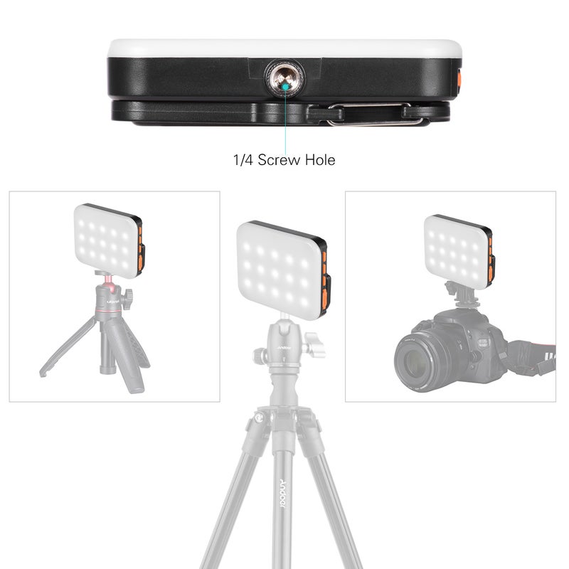 ANDOER LY-01 Multi-functional  RGB LED Photography Fill Light Black/White - Image 4