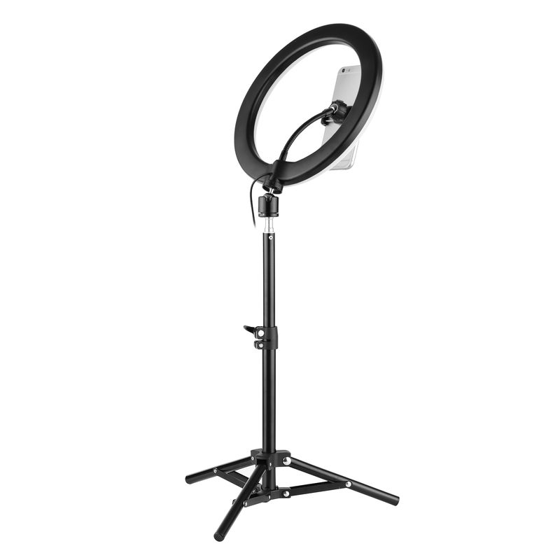 ANDOER 4-Piece 10" LED Ring Light Kit Black/White  - Image 3