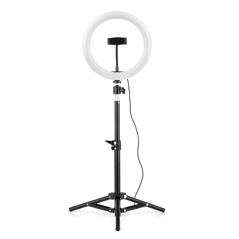 ANDOER 4-Piece 10" LED Ring Light Kit Black/White  - Image 4