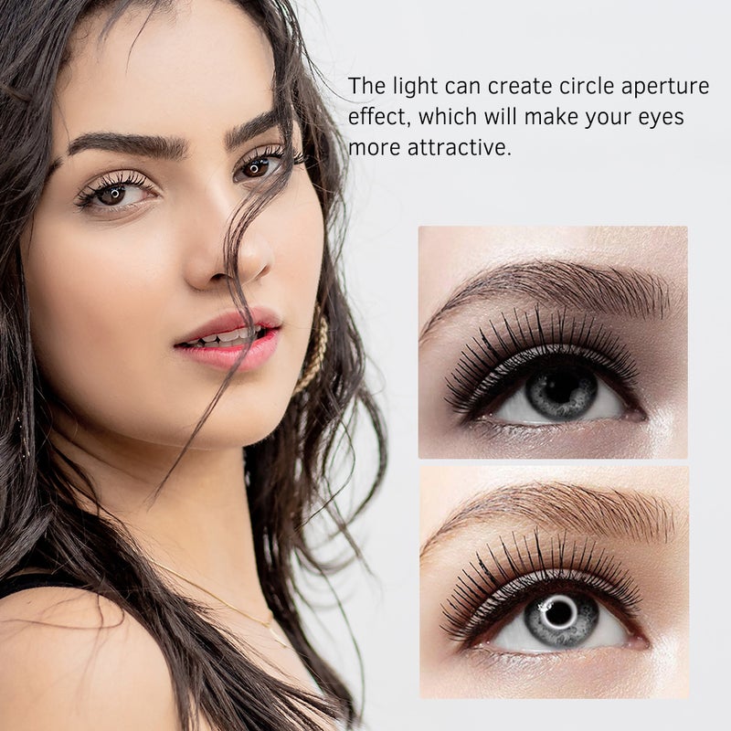 12" 3 Lighting Modes Dimmable Mini LED Ring Light Kit Black/White - Image 3