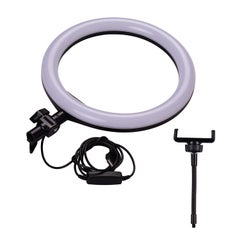 دوكولر طقم حلقة إضاءة غامرة LED مقاس 26 سم أسود/ أبيض  - Image 2