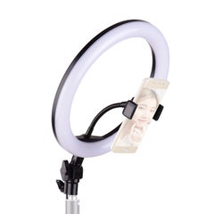 دوكولر طقم حلقة إضاءة غامرة LED مقاس 26 سم أسود/ أبيض  - Image 4