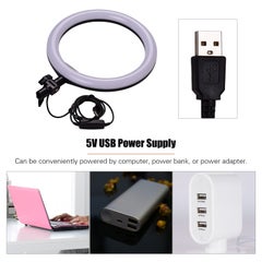 دوكولر طقم حلقة إضاءة غامرة LED مقاس 26 سم أسود/ أبيض  - Image 5