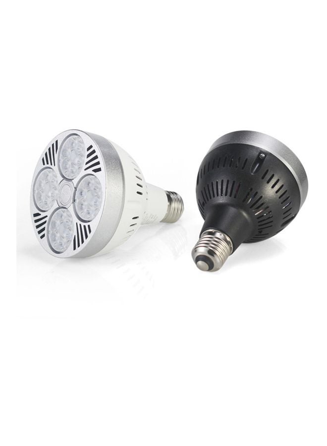 مصباح LED أبيض/فضي 12x9.5x9.5سم  - Image 5