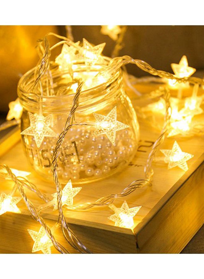 Generic - 20-LED Stars Strings Light Yellow - Image 1