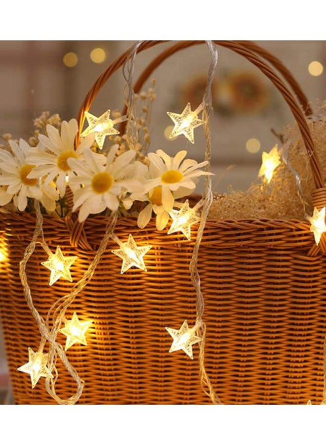 Generic - 20-LED Stars Strings Light Yellow - Image 1