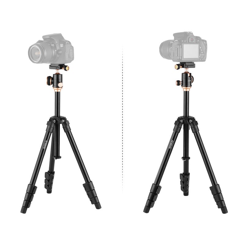 أندوير حامل Q160SA كامل ثلاثي القوائم مع رأس كروي بانورامي مزود بميزان استواء اسود/ذهبي وردي - Image 2