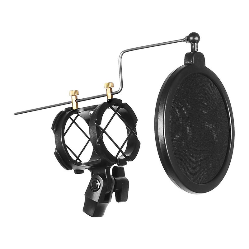 2-In-1 Clip Holder Desktop Microphone Stand Blue - Image 4