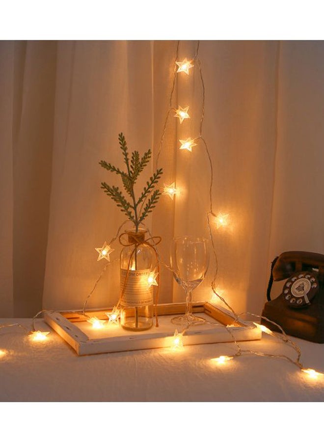 Generic - 20-LED Stars Strings Light Yellow - Image 1