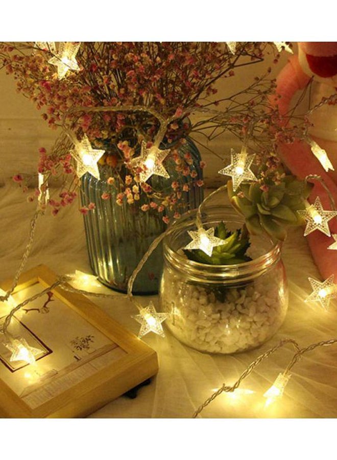 Generic - 20-LED Stars Strings Light Yellow - Image 1
