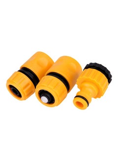 Generic 3-Piece Quick Water Irrigation Hose Connector Garden Tool Yellow/Black  - Image 4