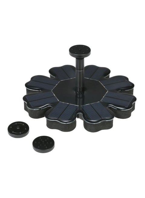 Solar Powered Fountain Black