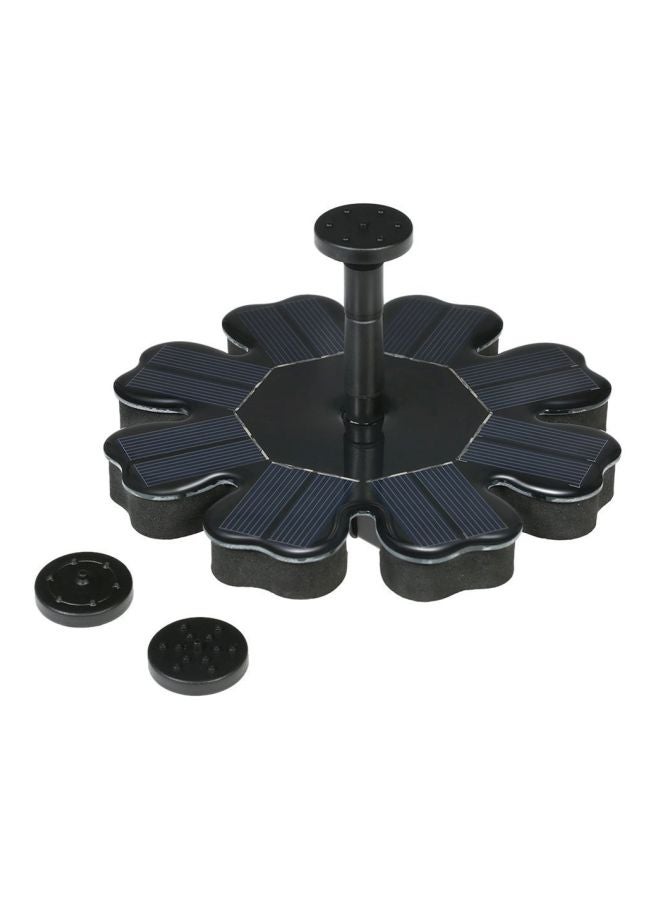 Solar Powered Fountain Black