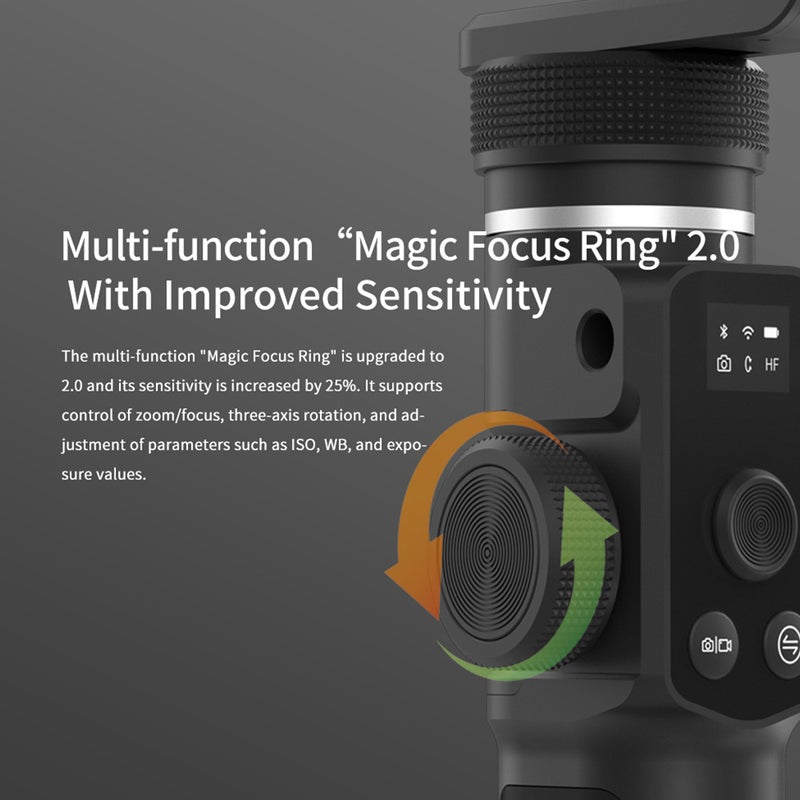 FeiyuTech - G6 Max 3-Axis Handheld Vlog Gimbal Stabilizer Black - Image 1