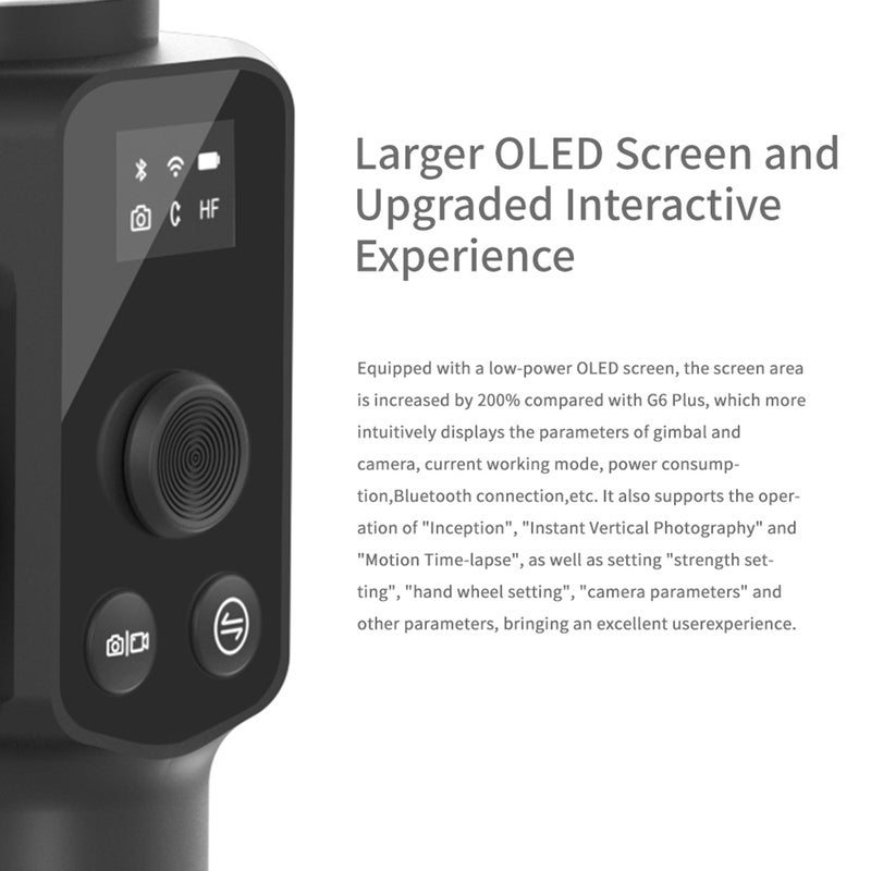 FeiyuTech - G6 Max 3-Axis Handheld Vlog Gimbal Stabilizer Black - Image 1