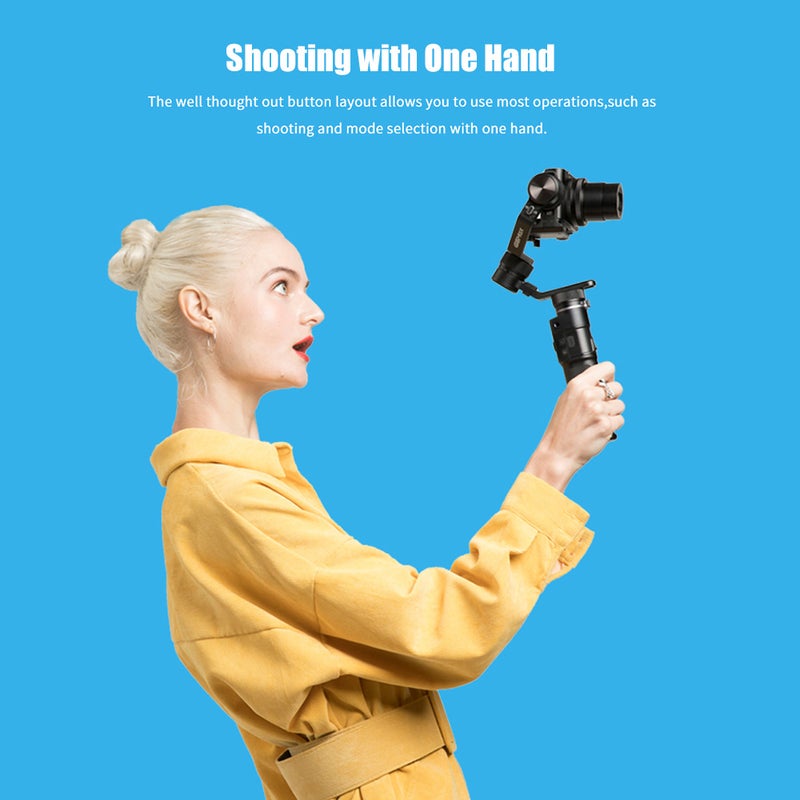 FeiyuTech - G6 Max 3-Axis Handheld Vlog Gimbal Stabilizer Black - Image 1