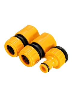 Generic 3-Piece Quick Water Irrigation Hose Connector Garden Tool Yellow/Black  - Image 5