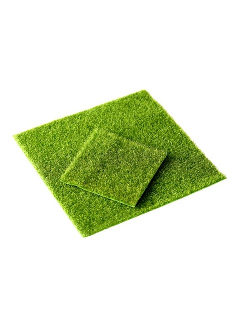 Moss Lawn Turf Artificial Grass Mat Green 15x15cm