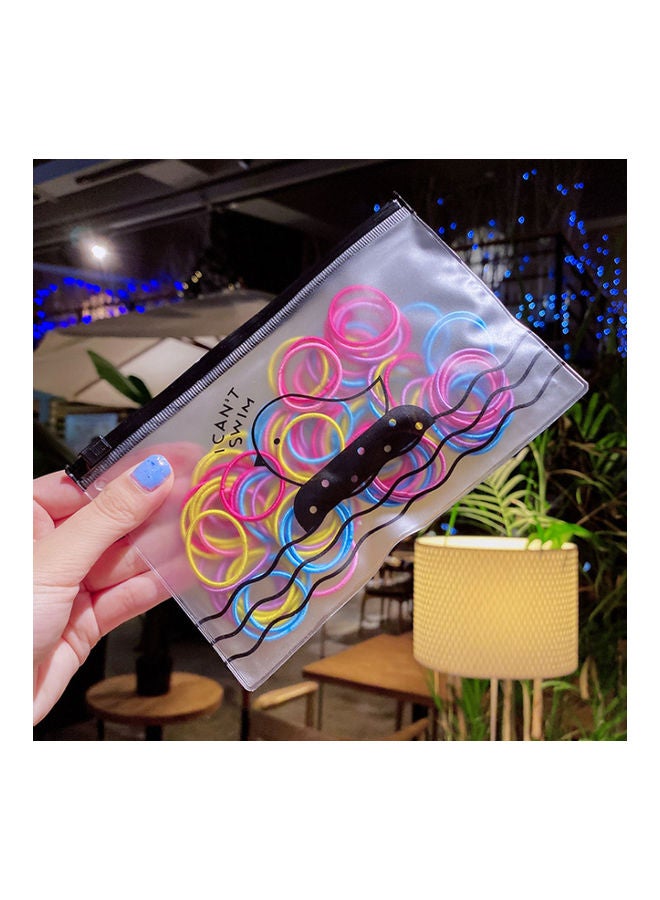 Beauenty Fluorescent Color Mixing 100 Rubber Hair Bands  - Image 2
