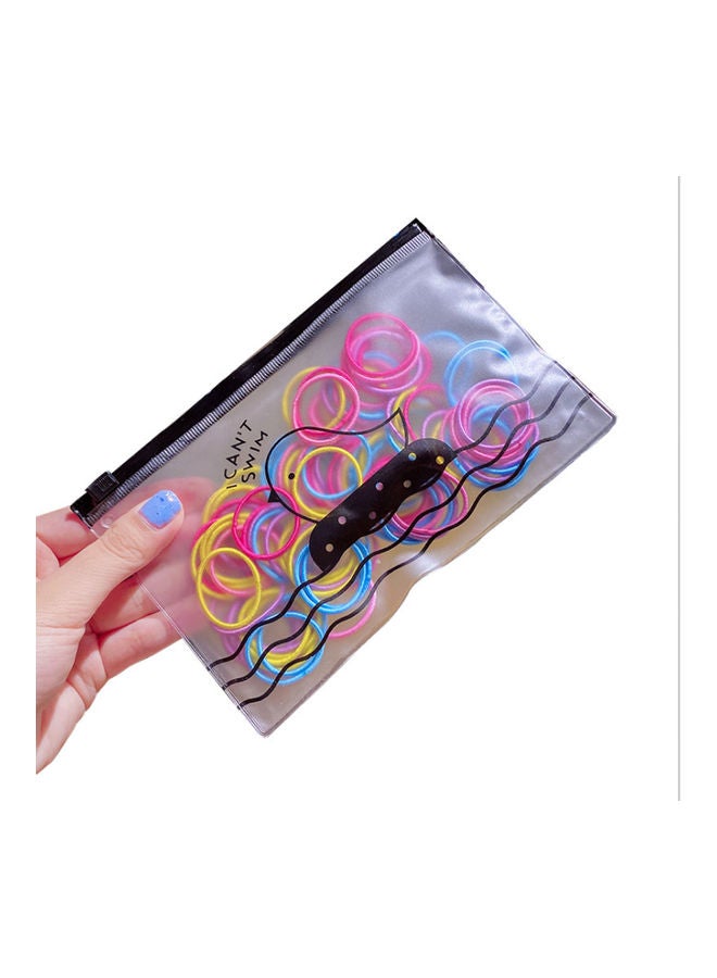 Beauenty Fluorescent Color Mixing 100 Rubber Hair Bands  - Image 1