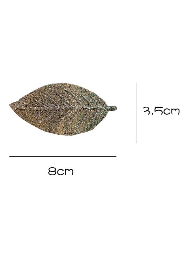 Beauenty Fresh Girl Embroidered Leaf Hairpin  - Image 3
