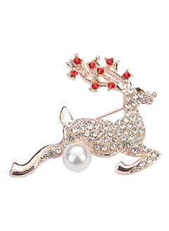 Korean Version of Christmas Deer Brooch Coat Pin