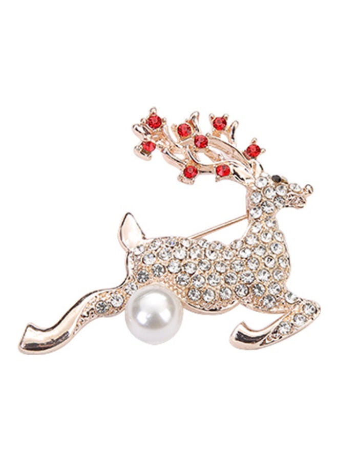 Beauenty - Korean Version of Christmas Deer Brooch Coat Pin - Image 1