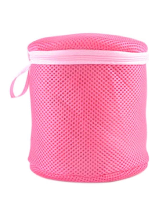 Mesh Wash Bag Pink 15.8x15.6x1.35cm